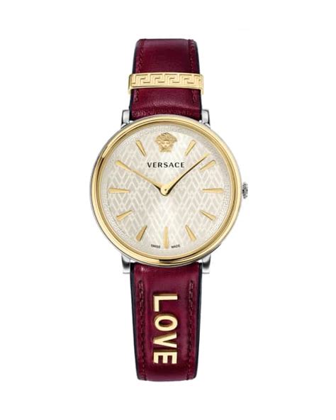 versace manifesto love watch|Versace 38mm Love Manifesto Leather Watch, Red .